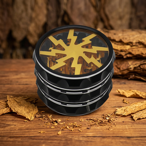 Aluminum Alloy Metal <b>Herb</b> <b>Grinder</b> Lightning Bolt Design Manual <b>Grinder</b> Smoking Accessory 63mm 4-Layer - Product Image 5