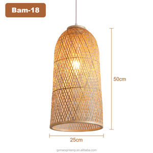 Lámpara <span class=keywords><strong>LED</strong></span> colgante de isla de <span class=keywords><strong>cocina</strong></span> Lámpara de bambú para interiores con pantallas y cubiertas Lustre Suspendu Cuisine - Product Image 2