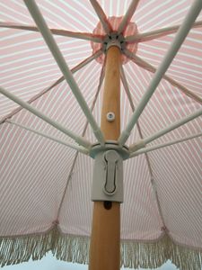 Parasols <strong>Beach</strong> Umbrellas Tassels Boho Wooden Luxury Contemporary Waterproof Hotel Outdoor Furniture Park Fringed Sun Outdoor - Product Image 6