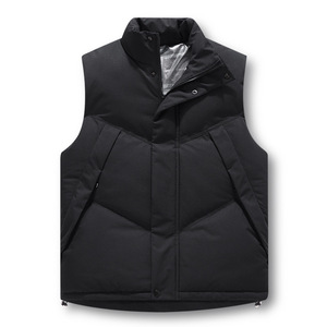Gilet matelassé unisexe personnalisé avec logo, col montant, imperméable, chaud et épais pour l'extérieur, <span class=keywords><strong>sans</strong></span> manches - Product Image 2