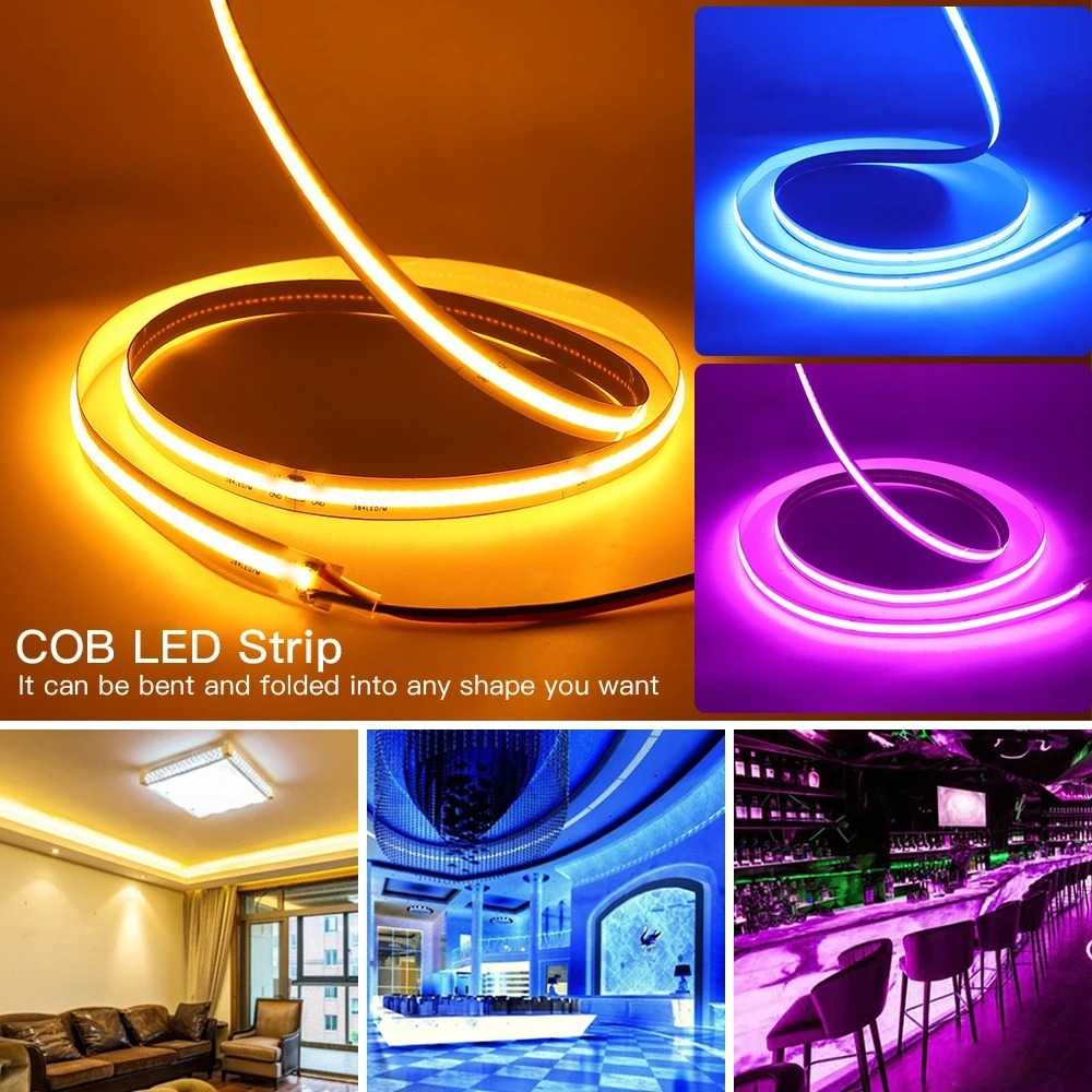 5V USB on Off Touch Dimmable Switch COB Led Strip Lights Rope Light with Usb Plug Cob Dimmable Led Strip · image 5