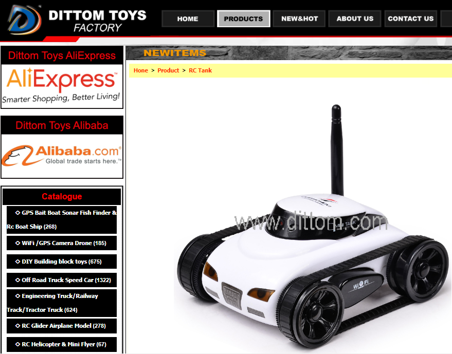I-Spy Toys Wi-Fi Mini RC Tank 777-272 with Camera - Real-Time