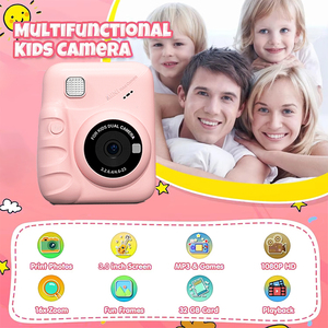 Instant Print Digitale Videocamera Voor Kinderen Peuter Verjaardagscadeaus Inkless En Plastic Materiaal Cmos Imaging Sensor - Product Image 2