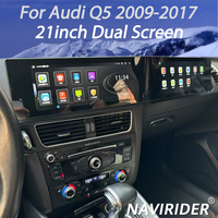 Autoradio multimédia multimédia pour Audi Q5 2009-2017, 21 pouces, Android 3D, double écran incurvé, navigation GPS, CarPlay