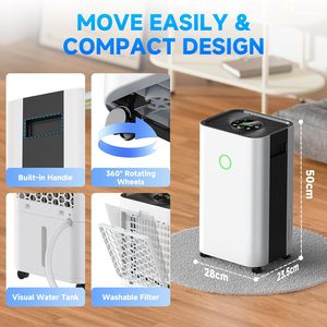 Máy hút ẩm điện Cosmart Air 15L/24h, hoạt động êm ái, 3 chế độ, hẹn giờ 24 giờ, tự động rã đông, thích hợp cho phòng giặt, phòng ngủ - Product Image 2