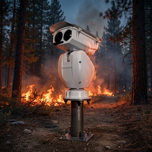 Forest Fire Monitoring Thermal PTZ <b>Camera</b> CMOS NVR Compatible Long Range Wildfire Detection Infrared Dual Early - Product Image 1