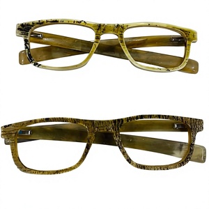 Lunettes de vue en matériau organique écologique, forme naturelle sculptée, pour hommes et femmes, plusieurs couleurs, thème amour, cadeau de mariage, de fête, Art B.S - Product Image 1