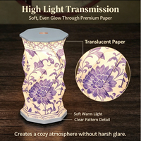 Lampe d'Ambiance LED Rechargeable en Gros avec Variateur Tactile, Lampe en Papier Pliable Durable, Accessoires de Voyage Portables