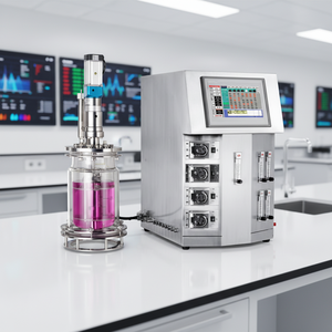 Bioreacteur de culture cellulaire série CHINCAN Biotech-JGC Biotech-JGYC 1L 3L 5L 7L 15L 10L en acier inoxydable et verre borosilicaté OEM 1 - Product Image 3