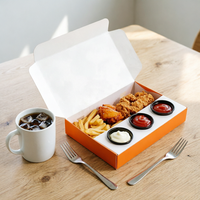 Caja de Alimentos Personalizada con Cierre Magnético, Hecha con Materiales Reciclados, para Comida para Llevar, Pollo Frito, Bocadillos, con Grabado