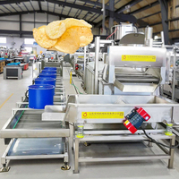 Ligne de production industrielle de chips de pommes de terre frites de manioc doux frites entièrement automatique frites surgelées