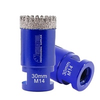Forets diamantés brasés sous vide 20-125mm M14 scie cloche pour carrelage couronnes diamantées foret à noyau pour porcelaine carrelage marbre