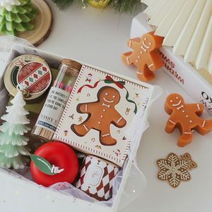 Christmas Scented <b>Candle</b> Cute Gingerbread Man <b>Candle</b> Natural Soy Wax Factory Custom Holiday Home Decoration <b>Gift</b> - Product Image 4