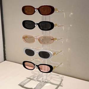 Lunettes de soleil ovales vintage 2025 avec logo personnalisé, monture en alliage pour hommes et femmes, protection UV400, petite monture - Product Image 6