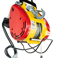 Treuil électrique à câble métallique King Kong de 500 kg, 30 m, 220 V, 1800 W, haute vitesse, portable, pour la construction et l'usage domestique