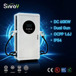 <span class=keywords><strong>Cargador</strong></span> Rápido Comercial de CC de Doble Pistola GBT de 40KW 60KW, 200-1000V, Pantalla Táctil de 7 Pulgadas, OCPP 1.6J, 4G, RFID, IP54, Punto de Carga para Vehículos Eléctricos - Product Image 1
