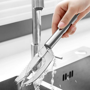 Cuchillo raspador de acero inoxidable para escamas de pescado, con dientes de sierra, para deshuesar y filetear, herramienta de cocina para mariscos - Product Image 3