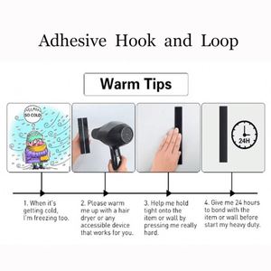 Velcro auto-adhésif double face en nylon de haute qualité, fermeture à pression, taille personnalisée, adhérence forte, bannière, fabriqué en Chine - Product Image 3