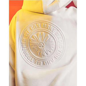 Fabricant OEM 100% coton pour hommes Logo personnalisé sweat-shirt lourd unisexe lettre impression 3D sweat à capuche en relief - Product Image 4