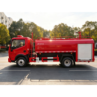 Camion-citerne diesel de lutte contre l'incendie avec réservoir d'eau de 7001-10000L, système de mousse, pompe à incendie haute pression, canon à eau d'urgence