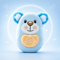 Ours en peluche interactif AI Chat Bleu, compagnon vocal, oreilles douces et moelleuses, cadeau pour les 5-7 ans, unisexe, pour l'heure du coucher