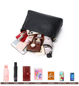 กระเป๋าสะพายแฟชั่นมีหลายกระเป๋าสำหรับผู้หญิงกระเป๋าสะพายข้างลายลิ้นจี่ออกแบบได้ตามต้องการล่าสุด - Product Image 4