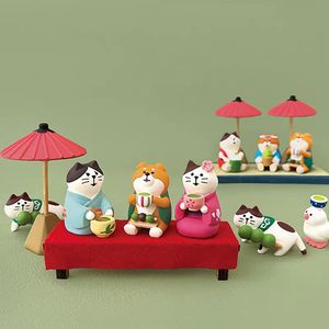Décoration de scène sur le thème culturel de la boulangerie animale pour 'Fu Tea Garden' – Artisanat en résine pour pain et gâteaux - Product Image 2