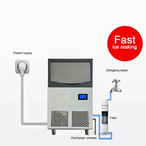 PLC Fully Automatic Control Ice Maker Food Grade Stainless Steel Liner Supports 24-hour Continuous Ice Making - Product Image 2