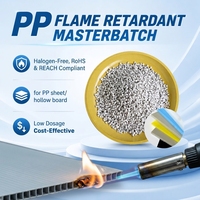Masterbatch ignifuge UL94 V0 pour feuilles de PP, panneaux en polypropylène, extrusion, additif résistant au feu