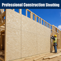 Panneau OSB (Oriented Strand Board) de première qualité haute résistance pour bardage structurel, garantie 2 ans pour toitures et murs en ossature bois