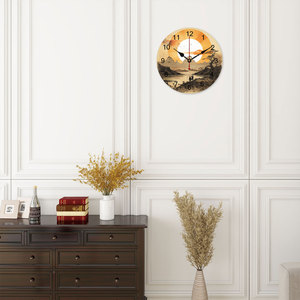 Custom image Custom Design PVC Analog <b>Wall</b> <b>Clock</b> Single Face Minimalist Style for Home Office School <b>Living</b> <b>Room</b> Decoration - Product Image 2