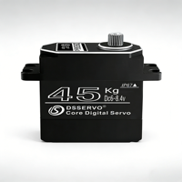 Servomoteur numérique étanche Dsservo DS3345 45KG haute vitesse avec boîtier entièrement métallique et moteur à noyau en fer