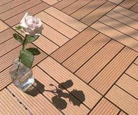 Dalles de terrasse en composite bois-plastique (WPC) 3D gaufrées, à emboîtement, pour extérieur, imperméables, antidérapantes, faciles à installer