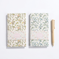 Carnet de tampons floraux personnalisable avec couverture en tissu – Journal de voyage pour collection de tampons