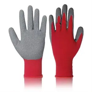 Fast Delivery Knitted Latex Coated Crinkle Hand Manufacturers In China Neoprene Medical Gloves Safety Gloves For Work