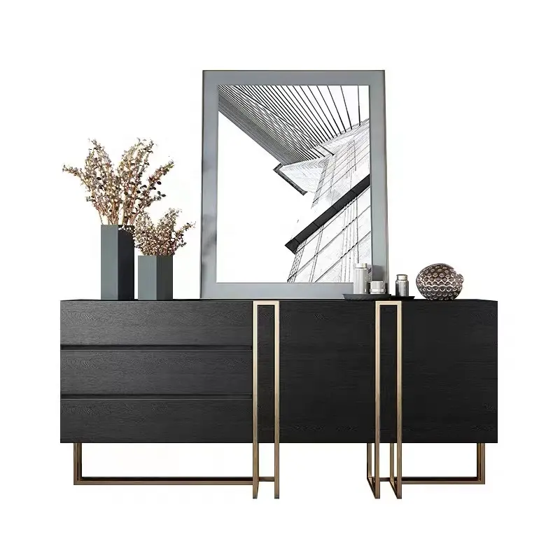 Luxus moderne Esszimmer Wohnzimmer Möbel Design Hot Sale Side board Schrank Buffet Tisch CT020