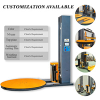Diamètre adapté aux besoins du client 1650mm de plaque tournante de machine d'emballage de palette taille 3200mm avec le PLC