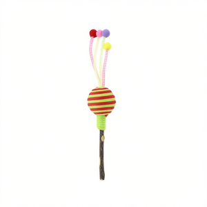 Yommy Cat <b>Toy</b> Ball On Stick 16cm <b>Interactive</b> <b>Pet</b> Plaything <b>For</b> Cats - Product Image 2