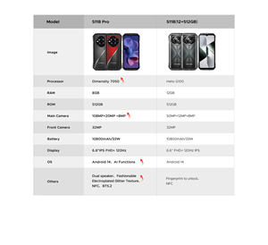 Téléphone robuste Doogee 6,6 pouces FHD 5G 10800mAh Appareil photo principal 108MP 8+512Go NFC Déverrouillage facial ID d'empreintes digitales Android 14 Mobile S118 Pro - Product Image 6