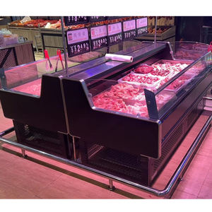 Refrigeratore a Display aperto con raffreddamento ad aria commerciale <span class=keywords><strong>in</strong></span> acciaio inossidabile per <span class=keywords><strong>macelleria</strong></span> e drogheria - Product Image 1