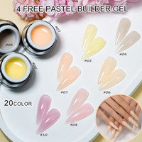 Gel de construction pour ongles TPO Free Pastel, gel dur non toxique, fournisseur de gel pour ongles, sans HEMA, logo personnalisé, marque privée, gel d'extension