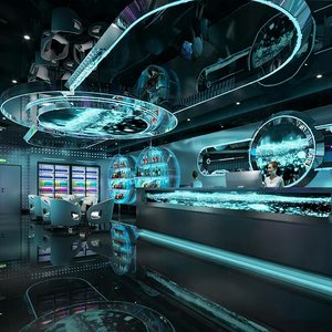 धातु मॉड्यूलर स्टेनलेस स्टील मॉड्यूलर सजावट और होटल इंटरनेट कैफे बूथ मॉडल - Product Image 6