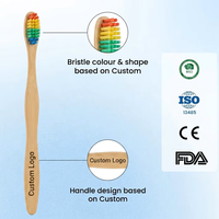 Brosse à dents en bambou écologique, poils doux, sans BPA, brosse à dents en bois naturel pour adultes
