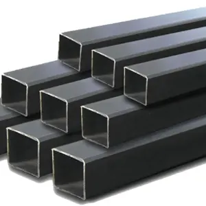 चीन काले वर्ग स्टील पाइप निर्बाध काले एनील्ड स्टील स्क्वायर ट्यूब आयताकार कम कार्बन खोखले खंड ट्यूब