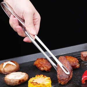 Korean-style BBQ <b>Tongs</b> Stainless Steel Heat Resistant For Grilling Steak <b>Kitchen</b> Use - Product Image 3