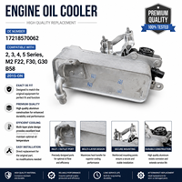 Housing Filter Oli Mesin Berkualitas untuk BMW Seri 2 3 4 5 M2 OE 17218570062 Segel Presisi Efisien Panas