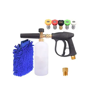 Car Cleaning Kit with Wash Mitt Pressure Spray Gun for Auto Detailing Car Cleaning Kit