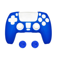 Étui de protection en silicone avec 2 capuchons antidérapants pour manettes Sony PlayStation 5 – Accessoires pour console de jeu