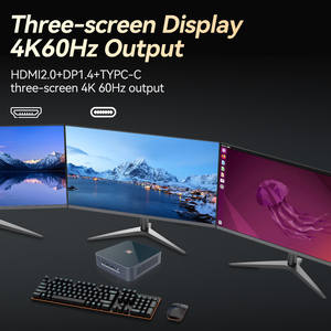 كمبيوتر صغير من نوع AMD مخصص للألعاب ويحمل ذاكرة وصول عشوائي سعة 16 جيجابايت ومحرك أقراص ثابتة M.2 ويعمل بنظام التشغيل Win10 معالج بيانات عالي الدقة DP TYPE-C ومروحة تبريد ومكتب وكمبيوتر من نوع HTPC مناسب للاستخدام المنزلي - Product Image 3