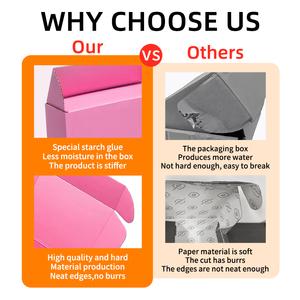 Bon prix Boîte postale ondulée avec logo personnalisé pour cosmétique Boîte d'emballage cadeau en papier d'expédition de chaussure en carton pliable avec couvercles - Product Image 3